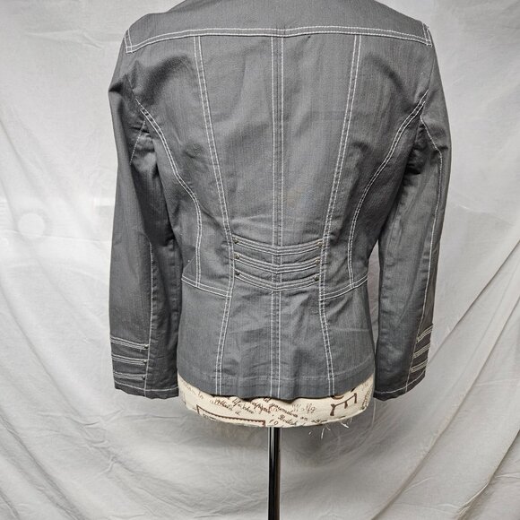 Jean jacket - grey stretch - Picture 3 of 7
